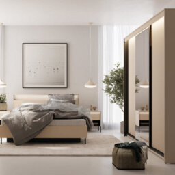 Arte Trend 02 Sliding Door Wardrobe 250Cm - Mirrored Storage With Led Ambience - thumbnail 6
