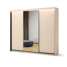 Arte Trend 02 Sliding Door Wardrobe 250Cm - Mirrored Storage With Led Ambience - thumbnail 4