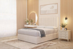 Somnior Beds Somnior Alexas Divan Bed Set With Midnight Pocket Sprung Mattress And Headboard Ivory Plush - thumbnail 4
