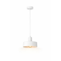 Luminosa Lighting Luminosa Velyo Dome Pendant Ceiling Light White 1X E27 - thumbnail 2