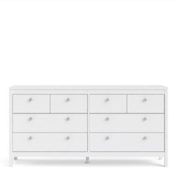 Furniture To Go Madrid Double Dresser 4+4 Drawers In White - thumbnail 2