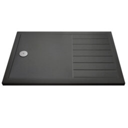 Dezine 1700 X 700mm Slate Grey Walk In Shower Tray, End Wast - thumbnail 1