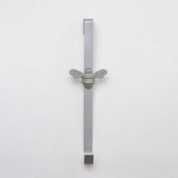 Brass Bee Wreath Hanger - Grey Finish - thumbnail 3