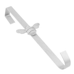 Brass Bee Wreath Hanger - Grey Finish - thumbnail 4