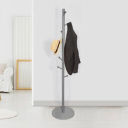 Urbn-Living Urbnliving 174Cm Height Coat Rack Tree Branch Hanger Stand Multi Hooks Hallway Freestanding W/ Mdf Base, Grey