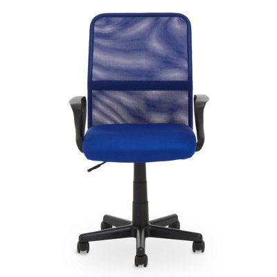 Orsina Ergonomic Dark Blue Home Office Chair, Comfortable Work From Home Chair, Movable Ergonomic Chair For Office - image 1