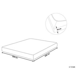 Beliani Fitted Sheet Janbu 200 X 200 Cm Cotton Mustard - thumbnail 3