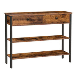 100X24X80Cm Console Hallway Table With 2 Drawers - thumbnail 1