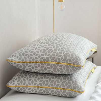 Brightr Sleep Brightr Luna 2 Pack  Best Memory Foam Pillow For Neck Pain & Side  Sleepers - Medium Firm - image 1