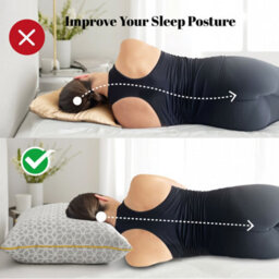Brightr Sleep Brightr Luna 2 Pack  Best Memory Foam Pillow For Neck Pain & Side  Sleepers - Medium Firm - thumbnail 5