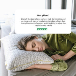 Brightr Sleep Brightr Luna 2 Pack  Best Memory Foam Pillow For Neck Pain & Side  Sleepers - Medium Firm - thumbnail 9