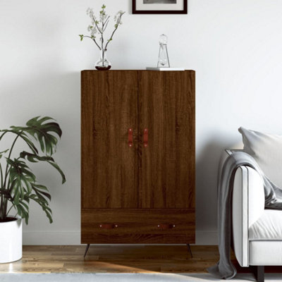 Berkfield Highboard Brown Oak 69.5X31X115 Cm Engineered Wood - image 1