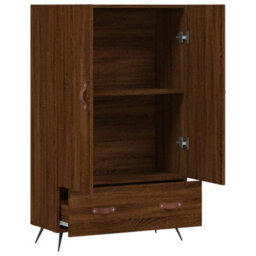 Berkfield Highboard Brown Oak 69.5X31X115 Cm Engineered Wood - thumbnail 5