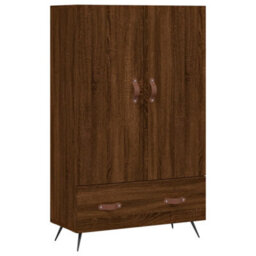Berkfield Highboard Brown Oak 69.5X31X115 Cm Engineered Wood - thumbnail 2