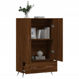 Berkfield Highboard Brown Oak 69.5X31X115 Cm Engineered Wood - thumbnail 3