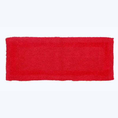 Homescapes Luxury Reversible Bath Mat Runner - Red - image 1