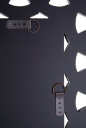 Orsina Gianna Wall Mirror, Silver, Wood, Glass - thumbnail 3