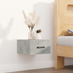 Berkfield Wall-Mounted Bedside Cabinets 2 Pcs Concrete Grey 35X35X20 Cm - thumbnail 3
