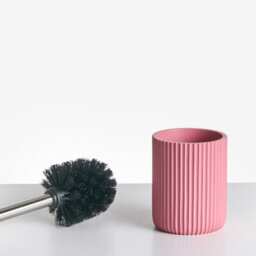Beliani 5-Piece Bathroom Accessories Set Camana Pink - thumbnail 6