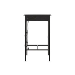 Living And Home Black Wooden Bar Table With Drawer - thumbnail 3