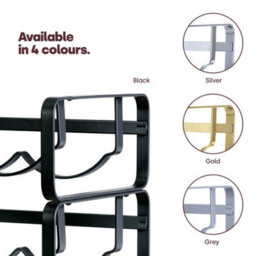 Livivo Modular Wine Rack - Matt Black - thumbnail 8