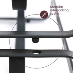 Livivo Modular Wine Rack - Matt Black - thumbnail 6