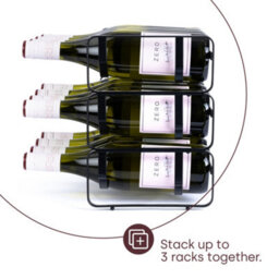 Livivo Modular Wine Rack - Matt Black - thumbnail 7