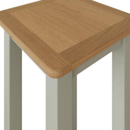 Fwstyle Ready Assembled Oak Side Table Sage Green - thumbnail 5