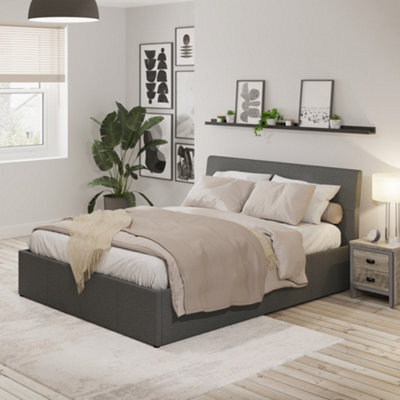 Gfw Ascot 135Cm Ottoman Double Grey - image 1