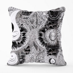 Warren Reed Designer Abstract Moon And Sun Cushions 45Cm X 45Cm - thumbnail 1