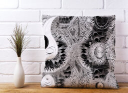 Warren Reed Designer Abstract Moon And Sun Cushions 45Cm X 45Cm - thumbnail 2