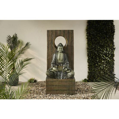 Buttercup Farm Halo Buddha Water Feature - L56 X W69 X H152 Cm - image 1