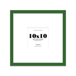 "10X10"" Green Picture Frame - 10X10"" Square Frame With 7X7"" Mount For 10X10""/7X7"" Pictures Art Deco Style Room Decor, 1 Pack" - thumbnail 1