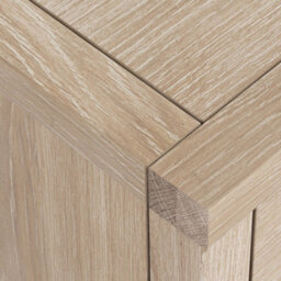 Farro Washed Oak 120Cm Large Tv Unit - Fully Assembled - Painted With Oak Top By Roseland Furniture - thumbnail 5