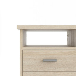 Wyld Haus Billabong Natural Oak 4-Drawer Compact Office Desk - thumbnail 6