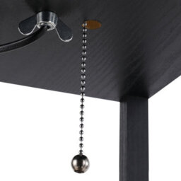 Homcom Modern Set Of 2 Floor Lamp With 3 Shelves Fabric Lampshade Black - thumbnail 9