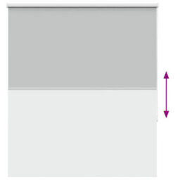 Berkfield Roller Blind Blackout Light Grey 120X150 Cm Fabric Width 116.6 Cm Polyester - thumbnail 9