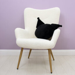 Character World Kuromi Shaped Cushion Black Sanrio Pillow Plush For Bedroom Sofa 33 X 40Cm - thumbnail 5