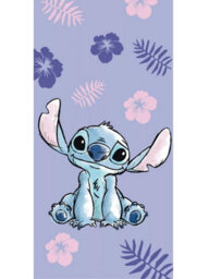 Disney Lilo & Stitch Purple Towel Soft Bath Towel, Beach Towel - thumbnail 1