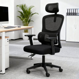 Levede Office Computer Chair Mesh Ergonomic Lumbar Swivel  Armrest Headrest - thumbnail 1