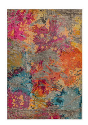 Cloud Galactic Abstract Geometric Modern Cotton Backing Rug For Living Room Bedroom And Dining Room-200Cm X 300Cm - image 1
