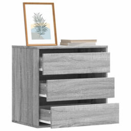 Walplus Corner Chest Of Drawers Grey Sonoma 60X41X58 Cm Engineered Wood - thumbnail 1