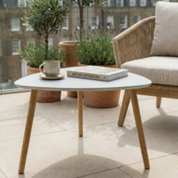 Nöa & Nani Noa & Nani Malme Extra Large Outdoor Side Table For Balcony & Patio In Chalk Grey - thumbnail 2