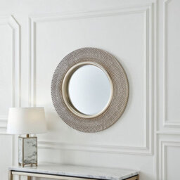 Yearn Industrial Bobble Round Silver Mirror 79Cm - thumbnail 2