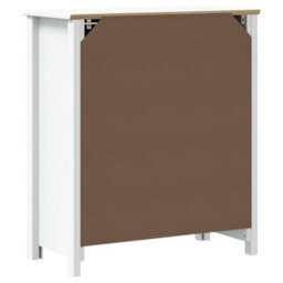 Berkfield Bathroom Cabinet Berg White 69.5X34X80 Cm Solid Wood Pine - thumbnail 6