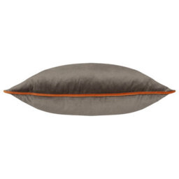 furn. Furn Meridian Velvet Polyester Filled Cushion, Mocha/pumpkin, 45 X 45Cm - thumbnail 2