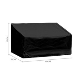 Thehotsale Black Outdoor Oxford Fabric Garden Bench Cover Chair Cover Furniture Cover 2 Seater134Cm W X 66 D X 89Cm H - thumbnail 9