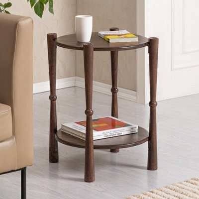 MH London Olive Side Table Solid Wood Bedside Table For Living Room And Bedroom - image 1