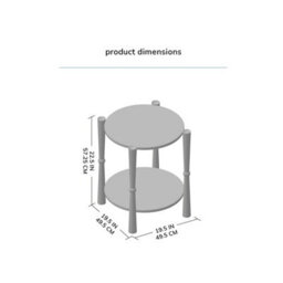 MH London Olive Side Table Solid Wood Bedside Table For Living Room And Bedroom - thumbnail 7