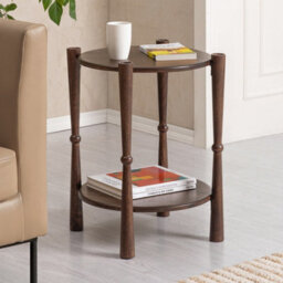MH London Olive Side Table Solid Wood Bedside Table For Living Room And Bedroom